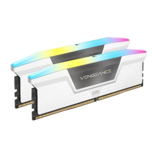 Corsair Vengeance RGB 32GB DDR5 6000MHz White RAM - CL36 XMP 3.0 Corsair Vengeance RGB 32GB DDR5 6000MHz White RAM - CL36 XMP 3.0
